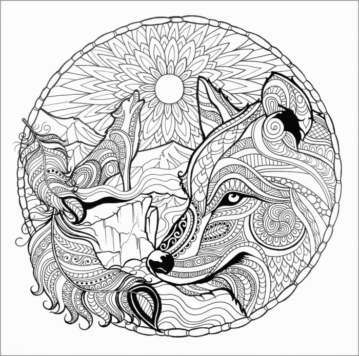 Coloring pages wolves