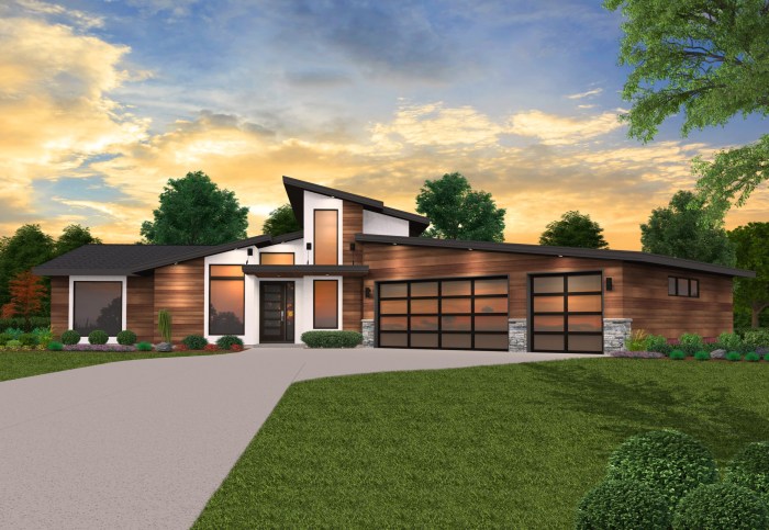 Modern house design 1 story