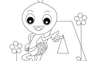 Printable abc coloring pages