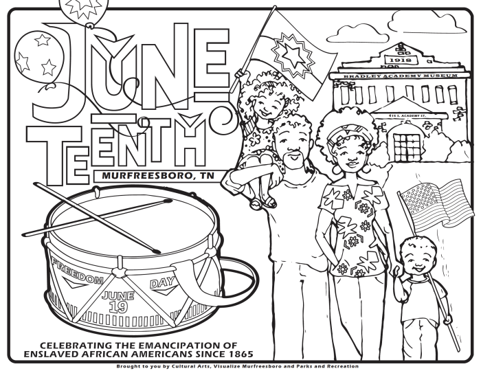 Juneteenth 2024 coloring pages