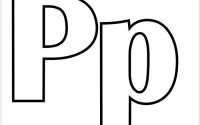 Letter p coloring pages