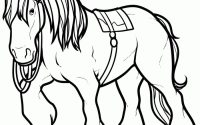 Cute horse coloring pages