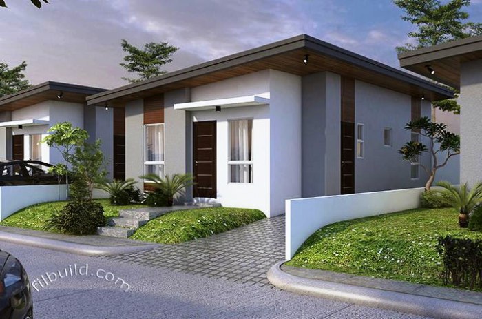 Bungalow modern house philippines plans small