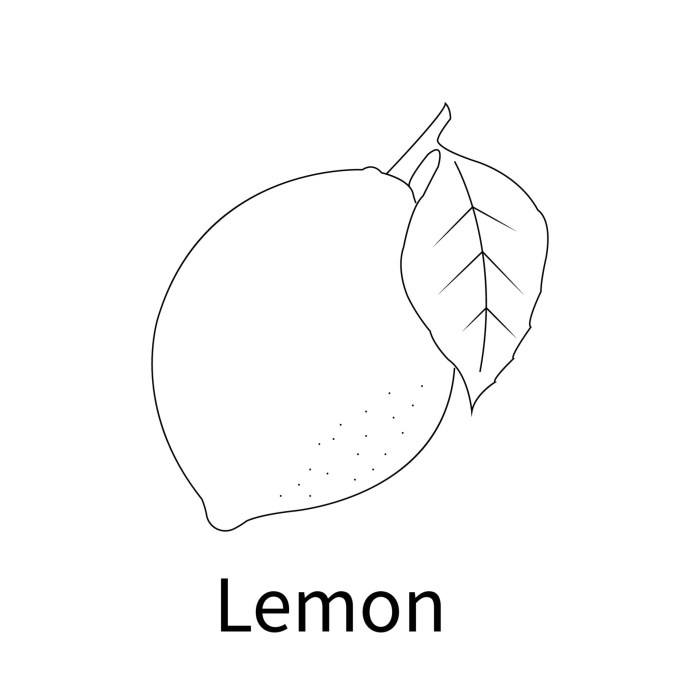 Lemon coloring simple