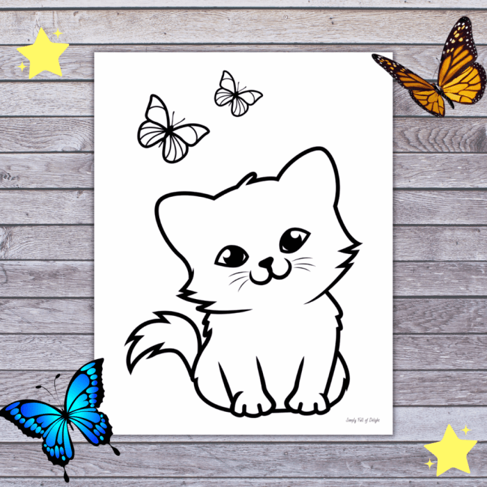 Kitty coloring pages printable