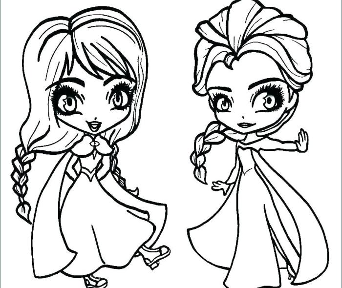 Free coloring pages of elsa