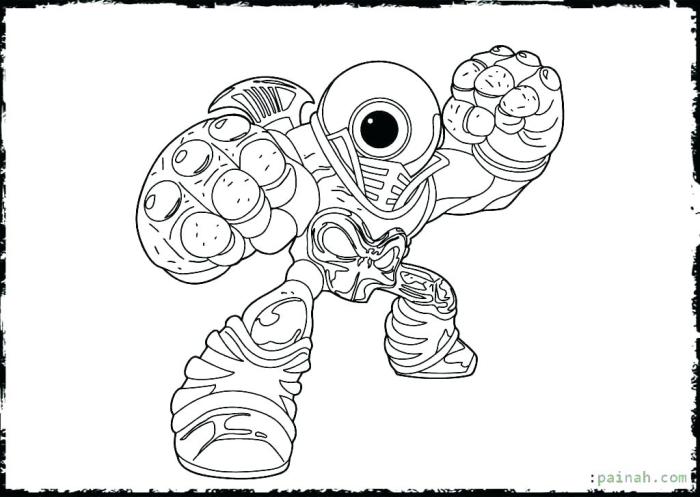 Eyeball coloring page