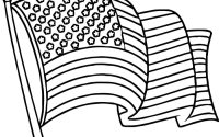 Flag of the united states coloring page