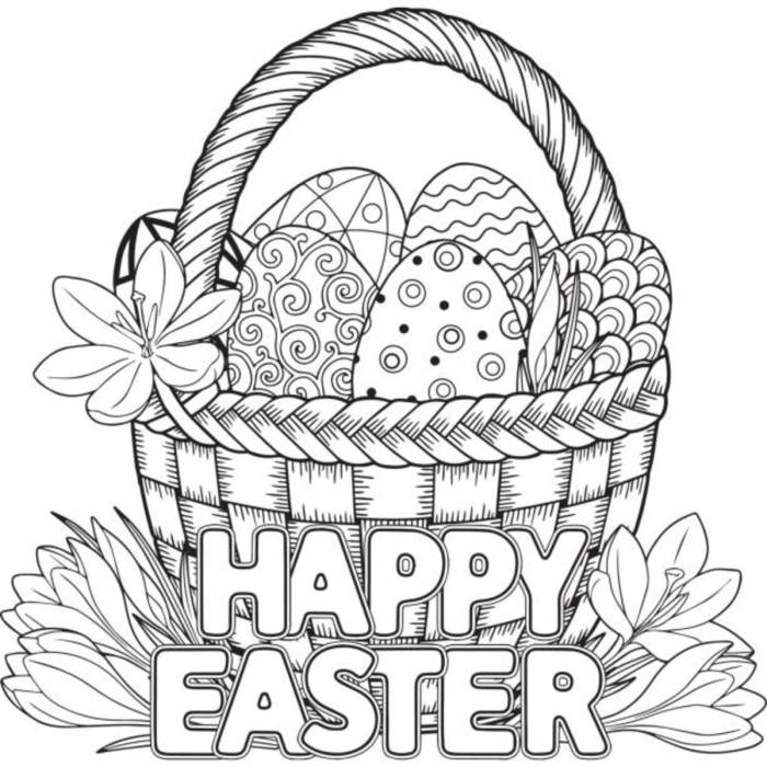 Free printable easter coloring pages for kids