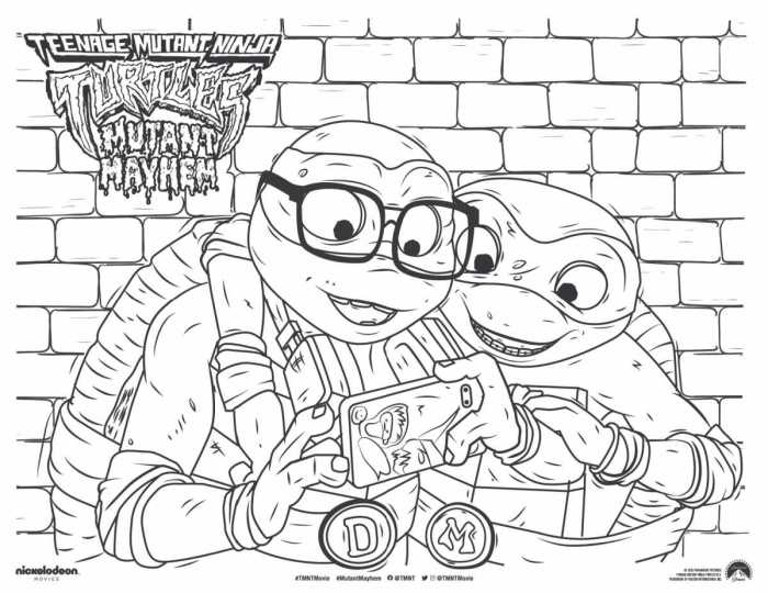 Tmnt midnight fanart coloring pages