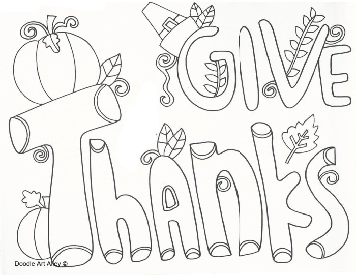 Thankful coloring pages