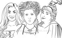 Hocus pocus coloring page