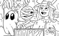 Halloween coloring sheets for kids