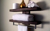 Wall decor floating shelf for bathroom decor