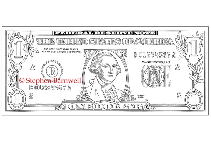 Money coloring page