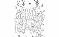 Mental health coloring pages for kids