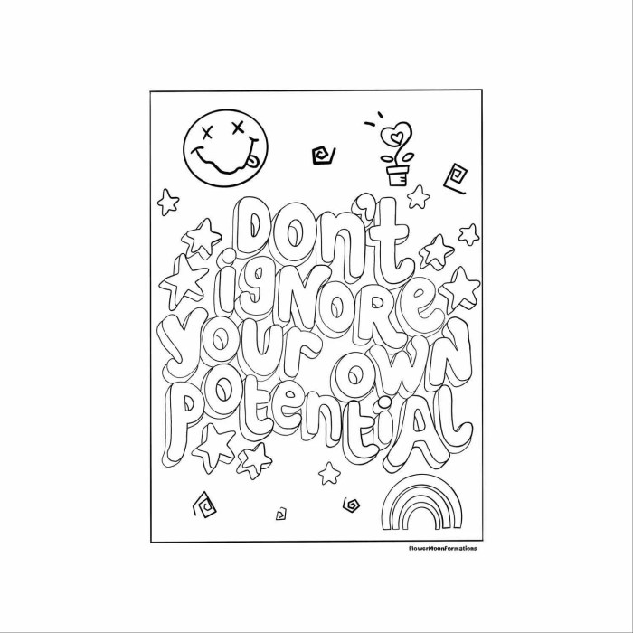 Mental health coloring pages for kids