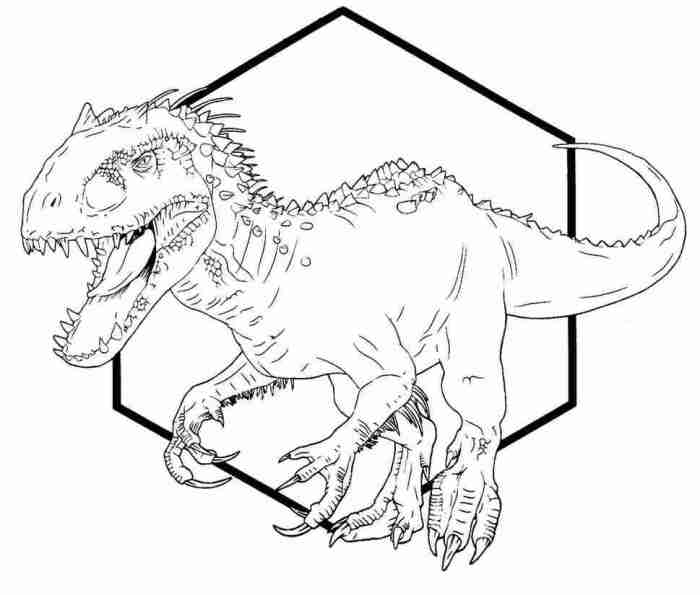 Indominus rex coloring pages