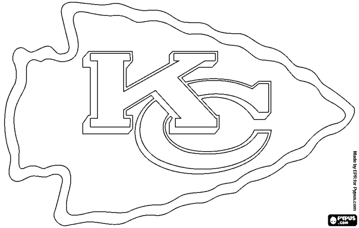 Chiefs coloring pages kc kansas city getcolorings