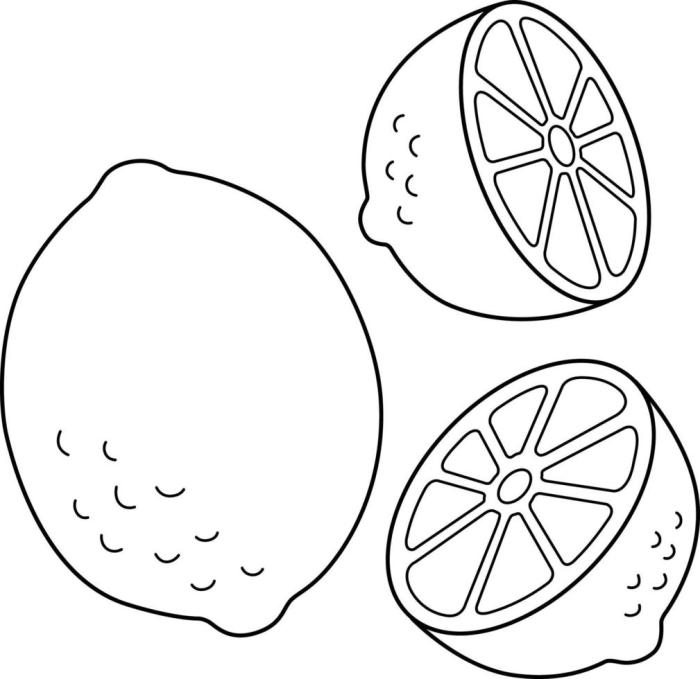 Lemon wecoloringpage