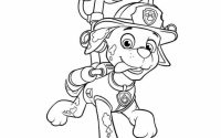 Paw patrol coloring page marshall