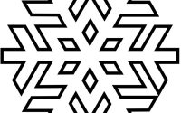 Coloring pages snowflakes