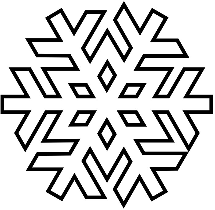 Coloring pages snowflakes