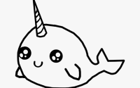 Narwhal coloring pages