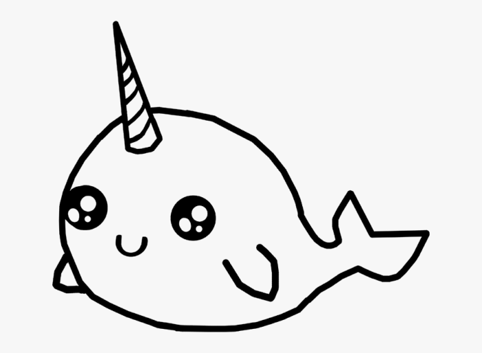 Narwhal coloring pages