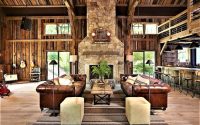 Barn house interior design