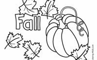 Fall coloring pages preschool