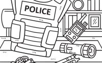 Policeman coloring page