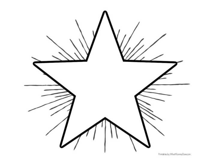 Stars coloring page