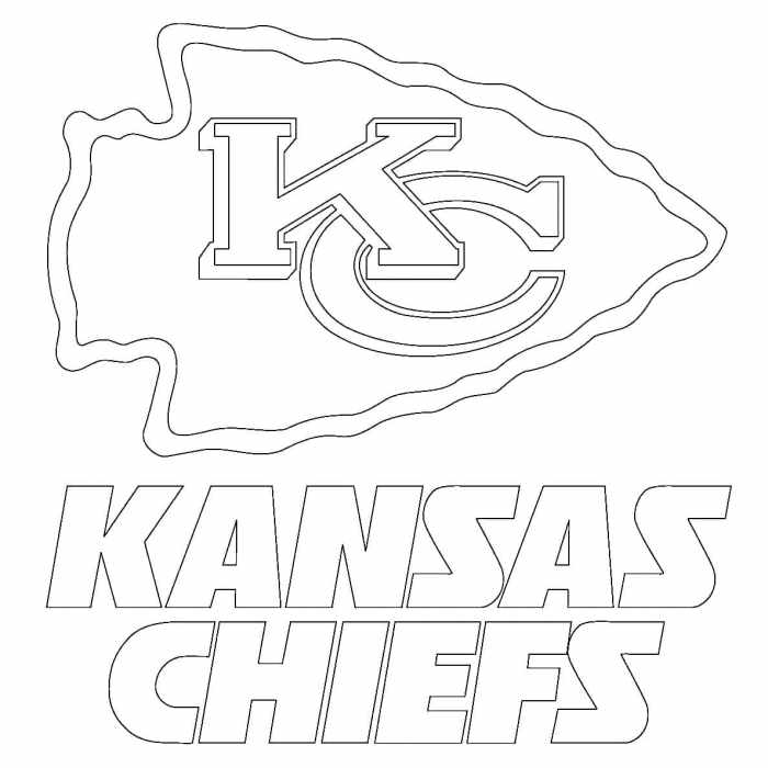 Kansas city chiefs coloring page