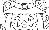 Printable coloring pages for kids halloween