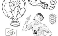 Neymar coloring pages