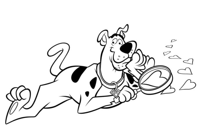 Scooby dooby doo coloring pages