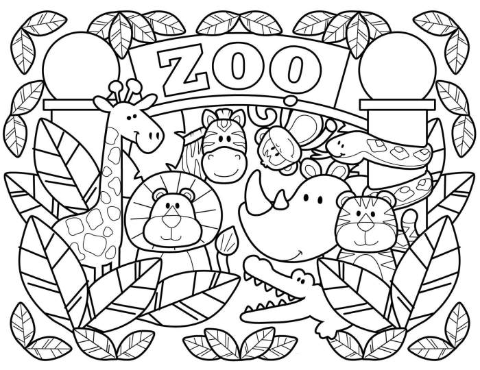 Printable coloring pages for kids animals