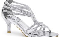 Silver dress sandals for wedding