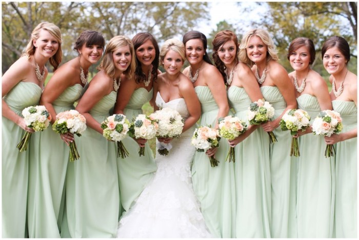 Spring wedding bridesmaid dress colors