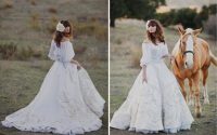 Spanish inspired wedding dress