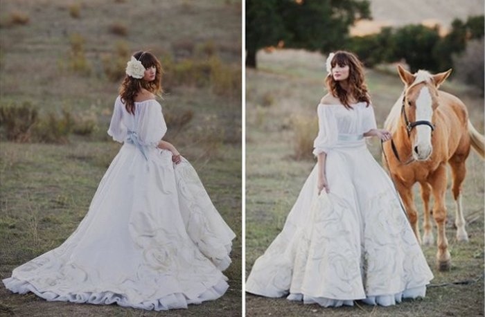 Spanish inspired wedding dress