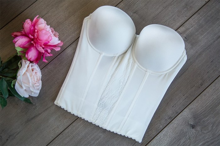 Strapless push up bra for wedding dress