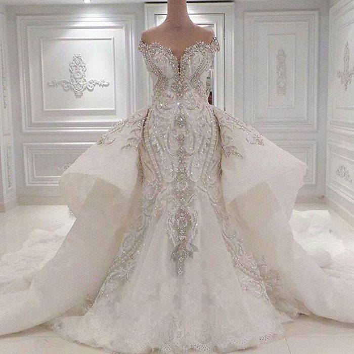 Sparkle elegant mermaid wedding dress